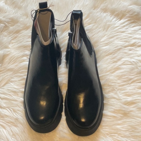 Sam & Libby Women’s Julia Black Women’s Y2K Lug Sole Ankle Boots Size 9 … - Picture 1 of 13